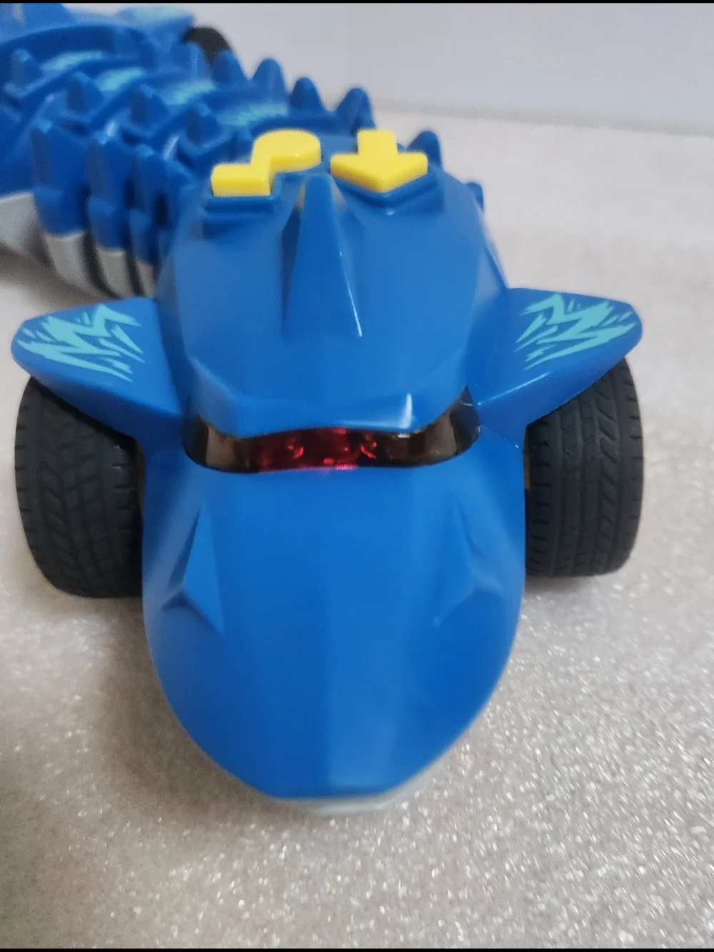 NIKOK Machine Lights And Sounds Shark Blue side winder 12 inch Tachan
